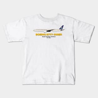 Boeing B777-300ER - Saudi Arabian Airlines Kids T-Shirt